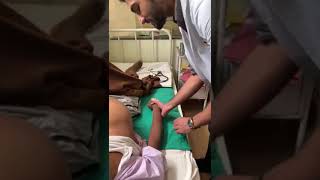 Demonstration of collapsing pulse Dept Of Medicine JNMC [upl. by Aldous]