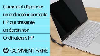 Comment dépanner un ordinateur portable HP qui présente un écran noir  Ordinateurs HP  HP Support [upl. by Anwahsit]