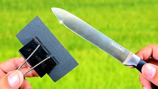 KNIFE Like Razor Sharp  3 Amazing Ways to Sharpen Your Knife in Just 1 Minute [upl. by Humfrey858]