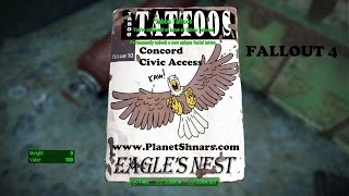 Taboo Tattoos  Issue 10  Magazine  Concord Civic Access  Fallout 4 [upl. by Ardnoed]