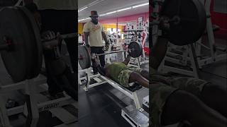 record breaking Larsen Press gym benchpress shorts fitness [upl. by Gerlac]