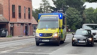 BULLHORN DampWFRS Fire Officer amp SWAST Ambulance Responding Past Ferndown Fire Station [upl. by Coben]