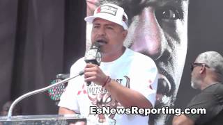 Robert Garcia Goes Off On Floyd Mayweather In LA [upl. by Karli]