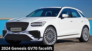 New 2024 Genesis GV70 facelift Rendering  First Look  Interior Exterior Specs  Whats New [upl. by Enoid]