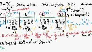 18  İstatistik 1 Binom dağılımı [upl. by Esertap]