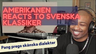 Amerikanen Reacts to Viral Svenska Klassiker Pang Prego skånska dialekter [upl. by Calvano]