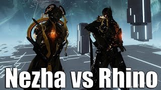 Warframe Academia Rhino vs Nezha [upl. by Purington]