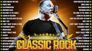 Best Classic Rock Songs Of All Time🔥ACDC Bon Jovi Metallica Guns N Roses U2⚡Classic Rock Songs [upl. by Bogie]