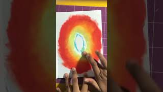 Rainbow scenery with oil pastels easy beautiful subscribe 🥺✨ [upl. by Leach320]