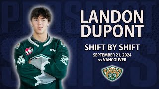 Landon DuPont vs Vancouver  Sep 21 2024  WHL Debut  2027 NHL Draft [upl. by Livvyy9]