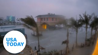 Margaritaville cam Storm surge at Fort Myers ahead Milton landfall  USA TODAY [upl. by Pettit300]