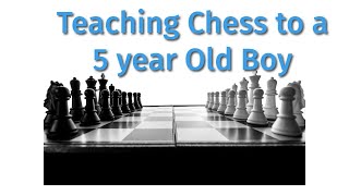 Live Teaching Chess to a 5 year Old boy in Google meet chess [upl. by Eilsew406]