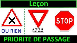 Code de la route Leçon 1  Priorité de passage [upl. by Ysak]