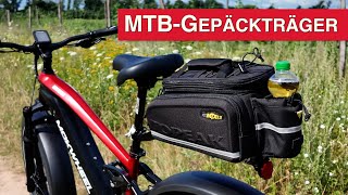 Topeak Beamrack amp Trunkbag DX Quicktrack System  Gepäckträger für Fully MTB amp Fatbikes [upl. by Takeshi]