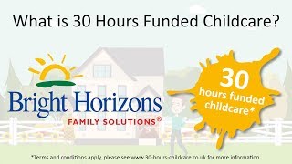 30 Hours Funded Childcare  Bright Horizons Day Nursery amp Preschool [upl. by Miko]