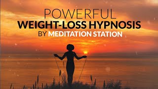 Powerful Weightloss amp Exercise Sleep Hypnosis Guided Meditation Program Yourself to Lose Weight [upl. by Nollad]