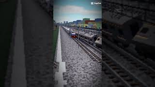 Caka versi nyerempet TM 6000 keretaapi [upl. by Merril]