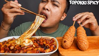 TOPOKKI PEDESNYA NONJOK BANGET MUKBANG TOPOKKI CORNDOG [upl. by Imac380]