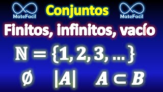 Conjunto vacío finitos infinitos cardinalidad por extensión y comprensión etc MUY FÁCIL [upl. by Shelah]