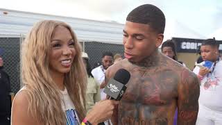 NLE Choppa tells Brittany Renner his secrets  Rolling Loud Miami 2023 [upl. by Arjun]