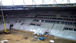 2 Webcam beim Bau des Stadions im BorussiaPark 20022004 [upl. by Navak25]