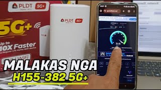 PLDT H155382 5G SULIT SA LAKAS  REVIEW  SPEED TESTING AND BAND LOCKING [upl. by Lainad]