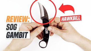 REVIEW SOG Gambit Hawkbill Tactical Knife Extac Australia [upl. by Anitsirk]