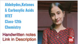 AldehydesKetones amp Carboxylic Acids Class12th HTET shzclasses htet2024 class12chemistry [upl. by Kare337]