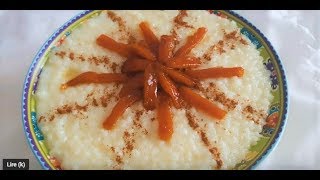 Recette Riz aux lait  mhalbi recette de ramadan [upl. by Adnamas]