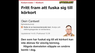 Fusk med körkort är okey säger domstolen Perstad Presenterar TrafikMagasinet BilTV med Perstad [upl. by Nile]