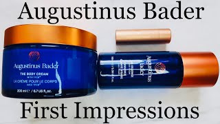 Augustinus Bader First Impressions The Essence The Lip Balm amp The Body Cream [upl. by Eelesor]