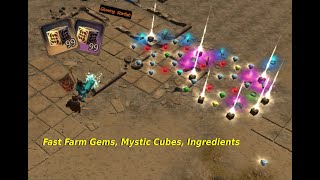 Drakensang Online  Best Farm  Fast Farm Gems Mystic Cubes Ingredients [upl. by Iggy742]