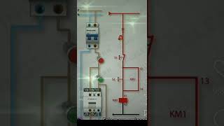 Contactor Holding Circuit Diagram electrican electronic short [upl. by Anifad606]