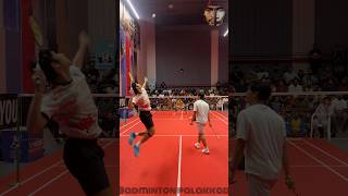 The rally which made the match legendary 🔥🔥🤯🤯badminton mensdoublesbadminton shorts [upl. by Zavras658]