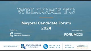 2024 Mayoral Candidate Forum  East Baton Rouge Parish [upl. by Eolanda]