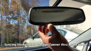 How to Program Toyota Prius Garage Opener Homelink [upl. by Danieu]