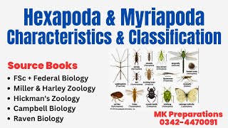 Hexapoda and Myriapoda Characteristics Phylogeny amp Classification  Miller amp Harley Zoology [upl. by Arretnahs]