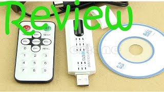 Review  Digital HDTV Stick Tuner Receiver  FM  USB Dongle DVBT2  DVBT  DVBC [upl. by Sherie]