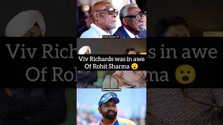 Viv Richards was in awe of Rohit Sharma 😮rohitsharma vivrichards t20worldcup cricket [upl. by Ynaffet]