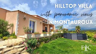 Hilltop Villa With Panoramic Views in Montauroux 🌅 [upl. by Aicertal979]