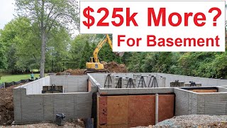 New Home Slab vs Basement Foundation Cost Difference [upl. by Dusza]