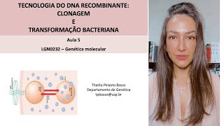 Tecnologia do DNA recombinante clonagem e transformação bacteriana [upl. by Saalocin]