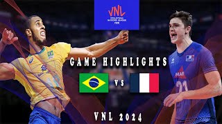 VNL2024 Week 3  Brazil vs France [upl. by Denver]