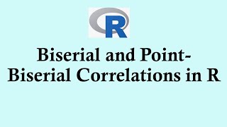 Statistics using R programming  Biserial and Pointbiserial correlation using R [upl. by Petromilli]