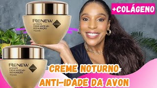 AVON RENEW ULTIMATE NOITE 45 CREME NOTURNO ANTIIDADE [upl. by Klarika]