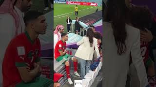 Achraf Hakimi celebra con su familia tras anotar a lo panenka y darle el pase histórico a Marruecos [upl. by Akema]