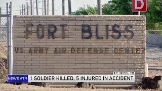 1 soldier killed 5 injured in noncombat crash at Fort Bliss [upl. by Christensen157]