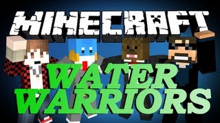 Minecraft Water Warriors Minigame w BajanCanadian HuskyMudkipz and SSundee [upl. by Bertina731]