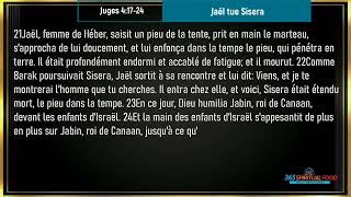 Jaël tue Sisera  Verset du Jour  Janvier Mercredi 172024  Juges 41724 Audio [upl. by Standing]