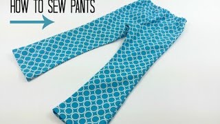 How to sew pants All you need is a simple pants sewing pattern and this video tutorial DIY Crush [upl. by Otnicaj]